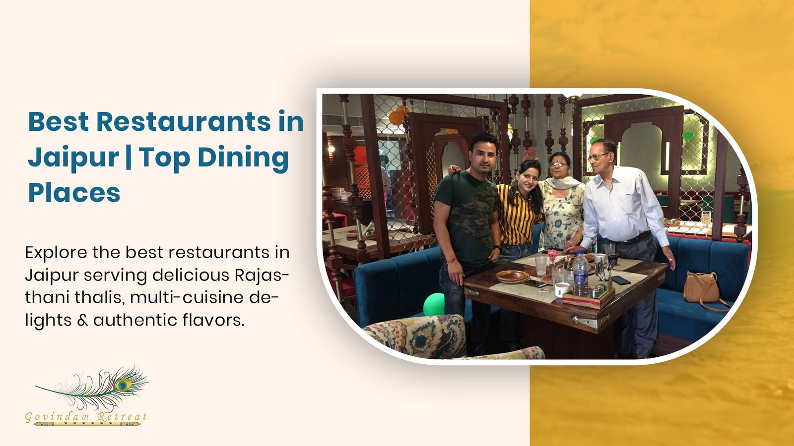 Best restaurants in Jaipur offering authentic Rajasthani cuisine, family-friendly dining, and exceptional culinary experiences