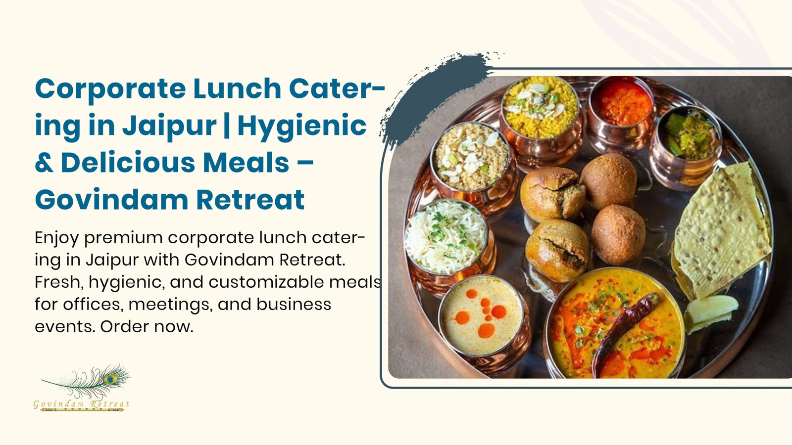 Fresh and hygienic corporate lunch catering with diverse menu options for businesses in Jaipur