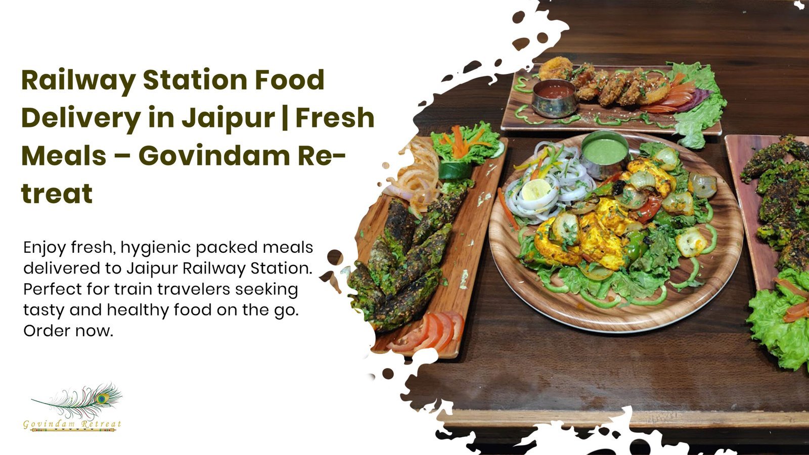 Different packed meal options suitable for train journeys from Jaipur Railway Station