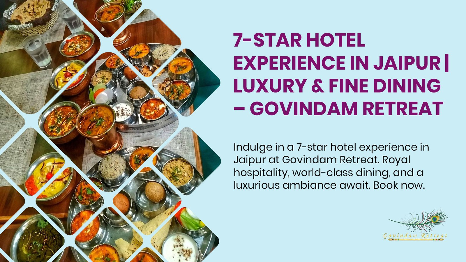 Opulent lobby with crystal chandeliers, marble floors, and royal decor at Govindam Retreat Jaipur