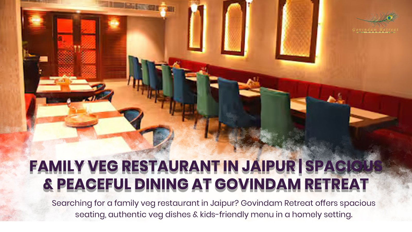 Family veg dining at Govindam Retreat Jaipur