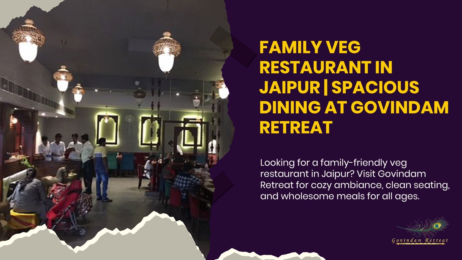 Family veg dining at Govindam Retreat Jaipur