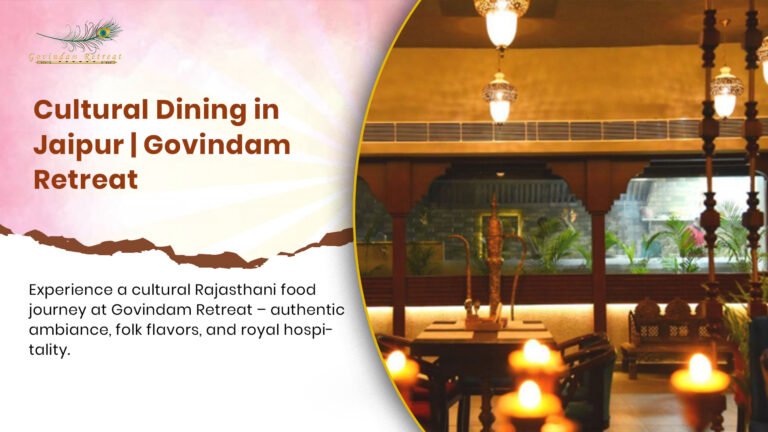 Our immersive cultural dining experience features traditional floor seating, authentic Rajasthani thali, and live folk performances in a heritage setting.
