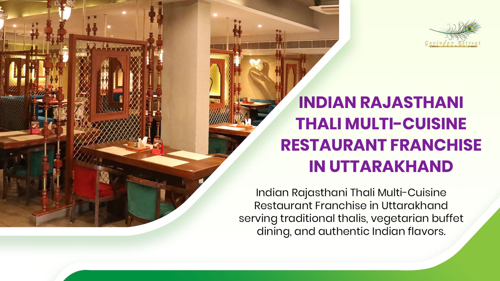 Rajasthani Thali Franchise Uttarakhand - Dehradun Haridwar Rishikesh traditional thalis vegetarian buffet pilgrimage tourism authentic Indian flavors franchise opportunity