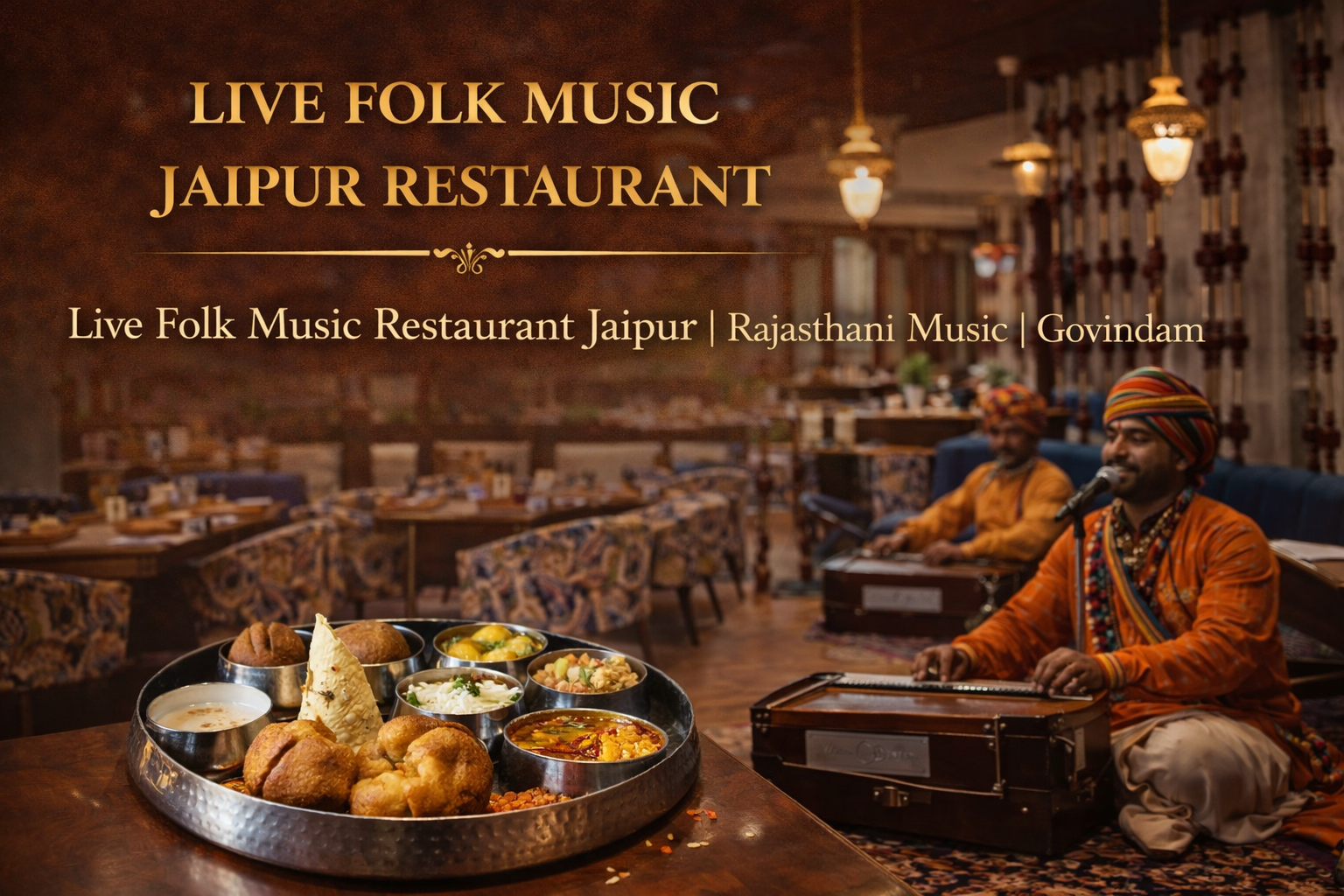 live folk music restaurant jaipur rajasthani govindam retreat kalbelia ghoomar dinner